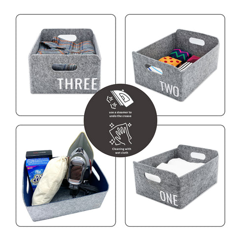 3-piece Storage Bin Basket